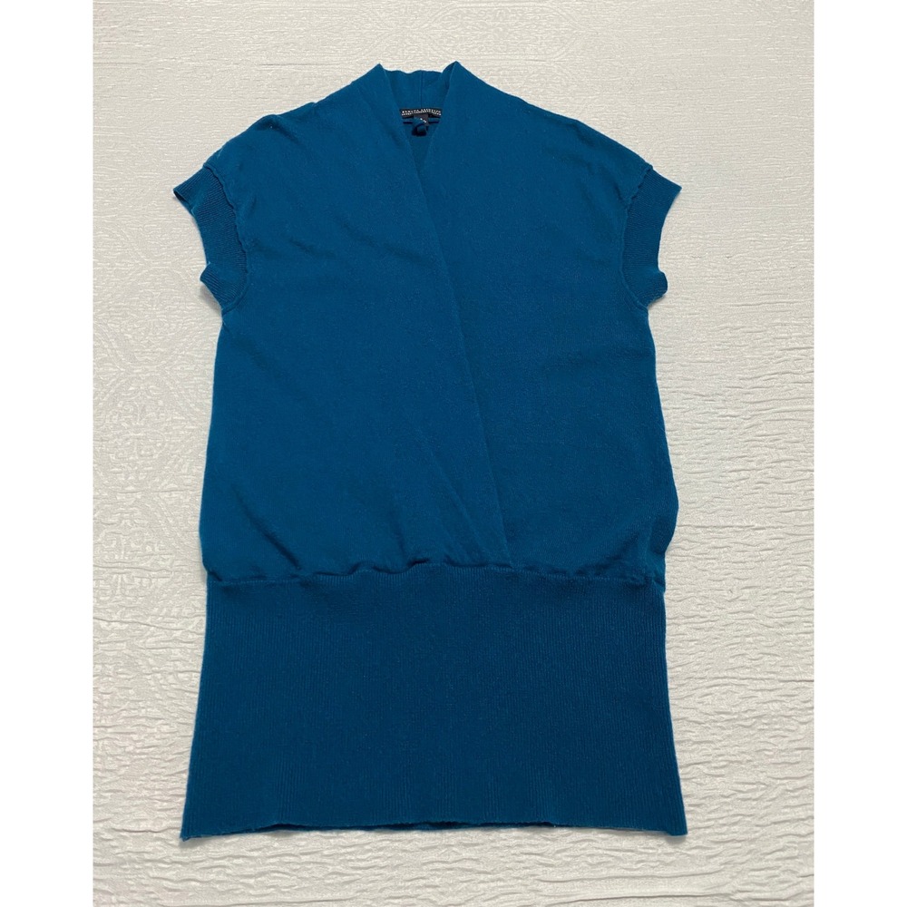 Banana Republic Women's Cardigan Sweater Open Front Sleeveless Blue Size S